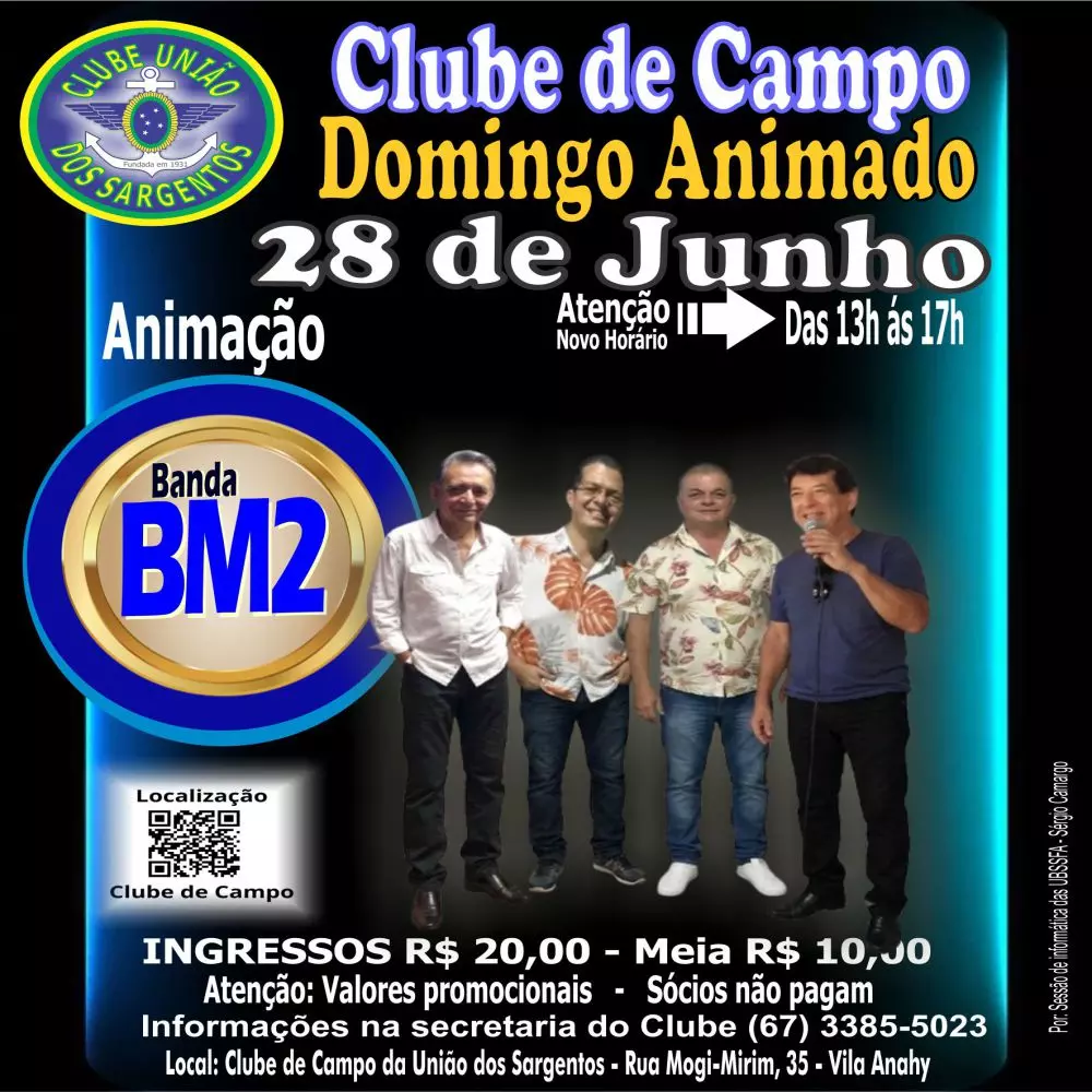 Domingo da Animado no Clube de Campo